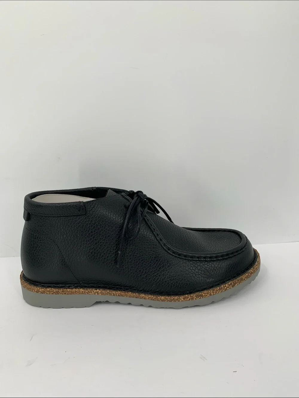 Birkenstock Delano High Chukka boots tie black leather comfort shoe new 42 11 9